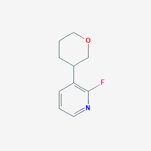 2-fluoro-3-(tetrahydro-2H-pyran-3-yl)pyridine
