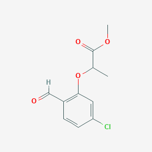 Methyl 2-(5-chloro-2-formylphenoxy)propionate