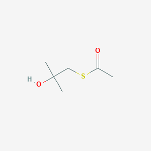 molecular formula C6H12O2S B8322058 S-2-hydroxy-2-methylpropyl ethanethioate 