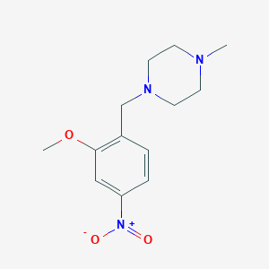 1-(2-Methoxy-4-nitro-benzyl)-4-methyl-piperazine