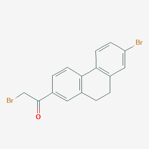 2-Bromo-1-(7-bromo-9,10-dihydrophenanthren-2-yl)ethanone