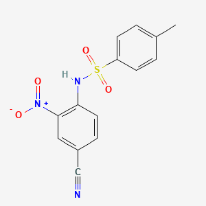 3-Nitro-4-(p-toluenesulfonylamino)benzonitrile