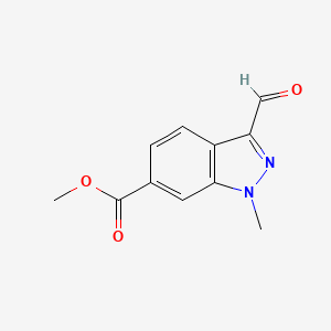 methyl 3-formyl-1-methyl-1H-indazole-6-carboxylate