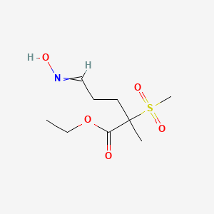 Ethyl 5-(hydroxyimino)-2-methyl-2-(methylsulfonyl)pentanoate