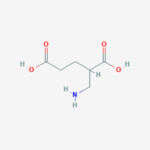 molecular formula C6H11NO4 B083223 2-(Aminomethyl)pentanedioic acid CAS No. 13734-58-2