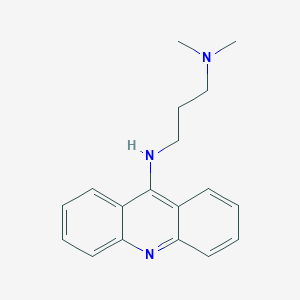 molecular formula C18H21N3 B083226 9-((3-Dimethylaminopropyl)amino)acridine CAS No. 13365-37-2