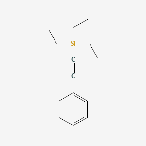 molecular formula C14H20Si B8322690 Triethylsilyl phenylacetylene 