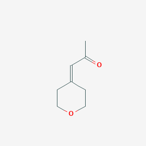 molecular formula C8H12O2 B8322950 1-tetrahydro-4H-pyran-4-ylideneacetone 