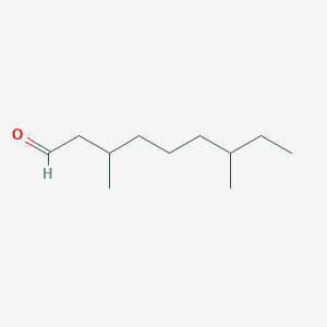 molecular formula C11H22O B8322991 3,7-Dimethyl-1-nonanal 