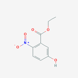 molecular formula C9H9NO5 B8323116 Ethyl 5-hydroxy-2-nitrobenzoate 