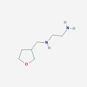 molecular formula C7H16N2O B8323179 N1-((tetrahydrofuran-3-yl)methyl)ethane-1,2-diamine 