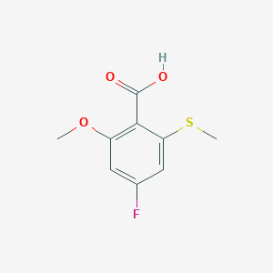 4-Fluoro-2-methoxy-6-(methylthio) benzoic acid