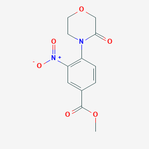 Methyl 4-(morpholin-3-on-4-yl)-3-nitro-benzoate