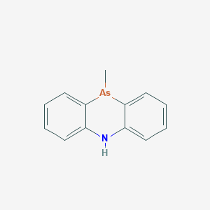 molecular formula C13H12AsN B083234 Phenarsazine, 5,10-dihydro-10-methyl- CAS No. 10449-86-2