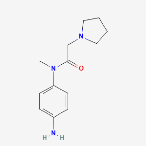 molecular formula C13H19N3O B8323420 n-(Pyrrolidin-1-yl-methylcarbonyl)-n-methyl-p-phenylenediamine 