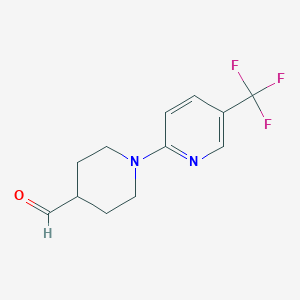 1-[5-(Trifluoromethyl)pyridin-2-yl]piperidine-4-carbaldehyde