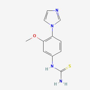 (4-Imidazol-1-yl-3-methoxy-phenyl)-thiourea