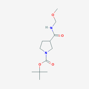 3-(Methoxymethylcarbamoyl)pyrrolidine-1-carboxylic acid t-butyl ester