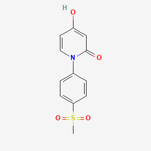 4-hydroxy-1-(4-(methylsulfonyl)phenyl)pyridin-2(1H)-one
