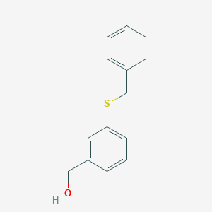 molecular formula C14H14OS B8323491 3-Benzylthiobenzyl alcohol CAS No. 123926-48-7