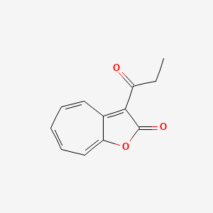 3-Propionyl-2H-cyclohepta[b]furan-2-one