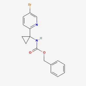 Benzyl 1-(5-bromopyridin-2-yl)cyclopropylcarbamate