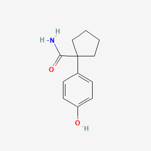 B8323538 1-(4-Hydroxyphenyl)cyclopentane-1-carboxamide CAS No. 165119-38-0