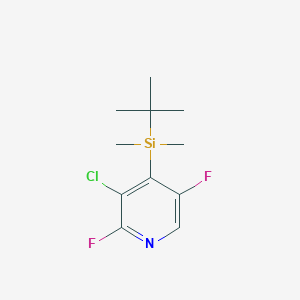 4-(Tert-butyldimethylsilyl)-3-chloro-2,5-difluoropyridine