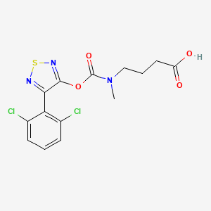 4-[[4-(2,6-Dichlorophenyl)-1,2,5-thiadiazol-3-yl]oxycarbonyl-methyl-amino]butanoic acid
