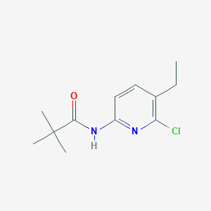 molecular formula C12H17ClN2O B8323598 N-(6-chloro-5-ethylpyridin-2-yl)pivalamide 