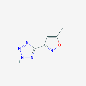 molecular formula C5H5N5O B083236 5-(5-Methyl-isoxazol-3-yl)-1h-tetrazole CAS No. 13600-36-7