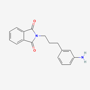 molecular formula C17H16N2O2 B8323722 2-(3-(3-Aminophenyl)propyl)isoindoline-1,3-dione 