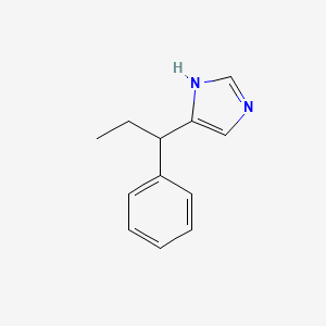 molecular formula C12H14N2 B8323842 Rac-4-(1-phenyl-propyl)-1h-imidazole 