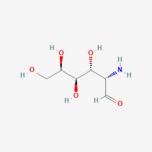 molecular formula C6H13NO5 B083239 (2S,3R,4R,5R)-2-Amino-3,4,5,6-tetrahydroxyhexanal CAS No. 14307-14-3