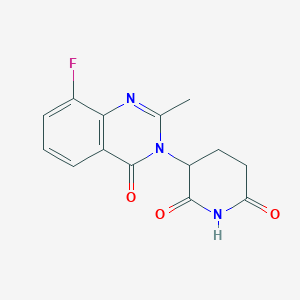 3-(8-Fluoro-2-methyl-4-oxo-4h-quinazolin-3-yl)-piperidine-2,6-dione