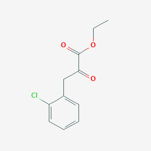 molecular formula C11H11ClO3 B8324023 Ethyl 3-(2-chlorophenyl)-2-oxopropanoate 