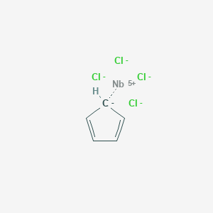 molecular formula C5H5Cl4Nb B8324061 Cyclopentadienylniobium(V) tetrachloride 