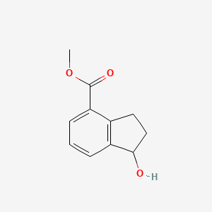 molecular formula C11H12O3 B8324083 Methyl 1-hydroxyindan-4-carboxylate 