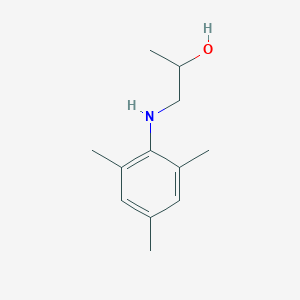 molecular formula C12H19NO B8324088 N-(beta-hydroxy-propyl)-2,4,6-trimethyl-aniline 
