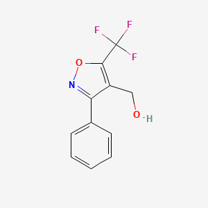 (3-Phenyl-5-(trifluoromethyl)isoxazol-4-yl)methanol