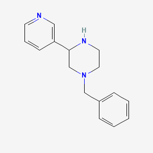 1-Benzyl-3-(pyridin-3-yl)piperazine