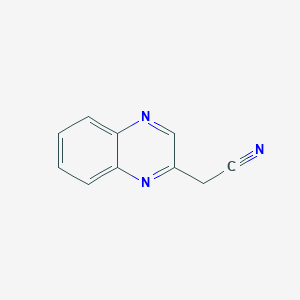 molecular formula C10H7N3 B083244 2-Quinoxalineacetonitrile CAS No. 14068-13-4