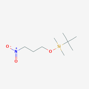 molecular formula C9H21NO3Si B8324502 tert-Butyldimethyl(3-nitropropoxy)silane 