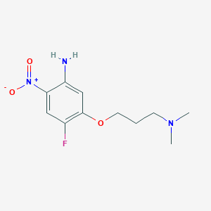 5-(3-Dimethylaminopropoxy)-4-fluoro-2-nitrophenylamine