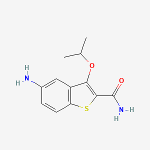 3-Isopropoxy-5-aminobenzo[b]thiophene-2-carboxamide