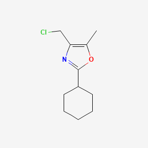 4-Chloromethyl-2-cyclohexyl-5-methyl-oxazole