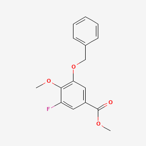 Methyl 3-fluoro-4-(methyloxy)-5-[(phenylmethyl)oxy]benzoate