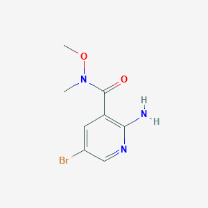 2-amino-5-bromo-N-methoxy-N-methylnicotinamide