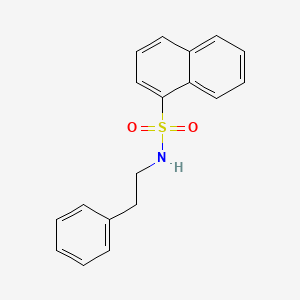 molecular formula C18H17NO2S B8324656 N-phenethylnaphthalene-1-sulfonamide 