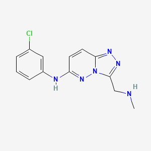 N-(3-chlorophenyl)-3-((methylamino)methyl)-[1,2,4]triazolo[4,3-b]pyridazin-6-amine
